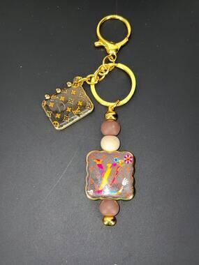 Handmade designer inspired keychain!